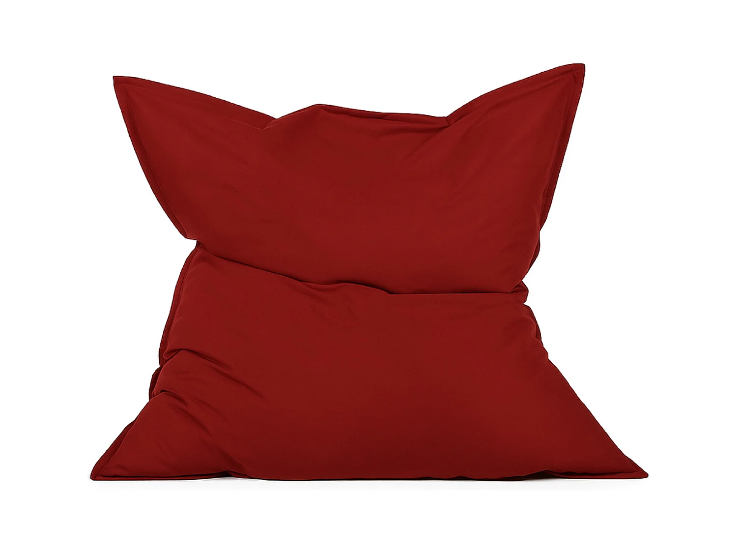 Pouf rectangulaire d'extérieur XXL 180x140cm rouge MOKU