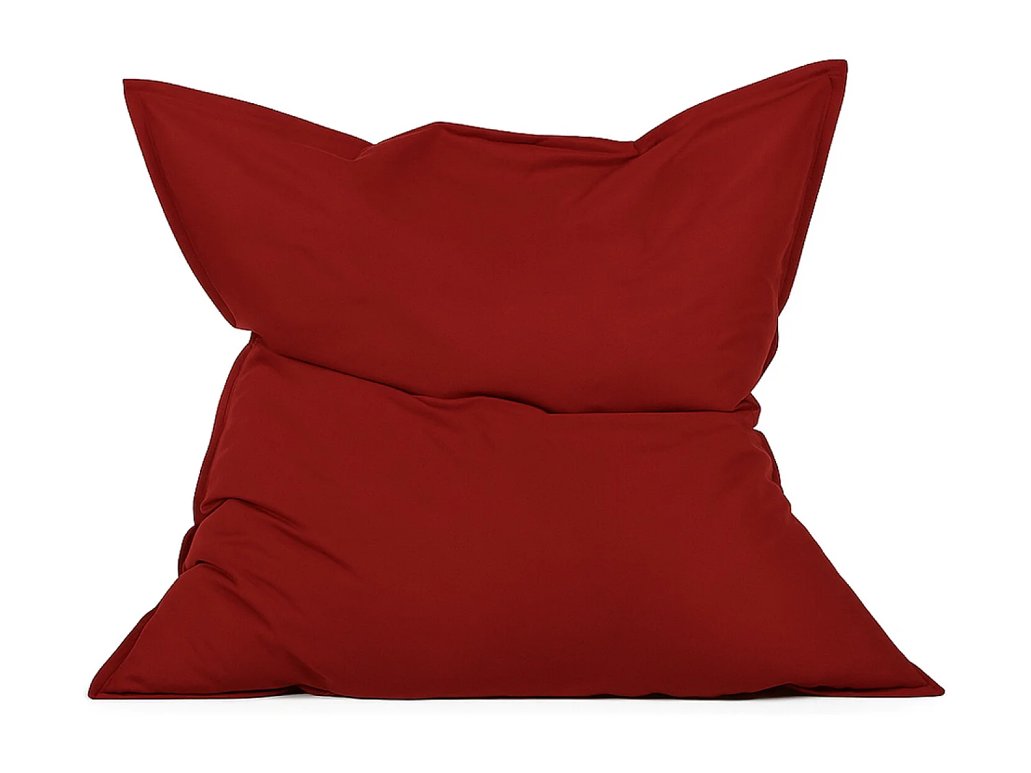 Pouf rectangulaire d'extérieur XXL 180x140cm rouge MOKU