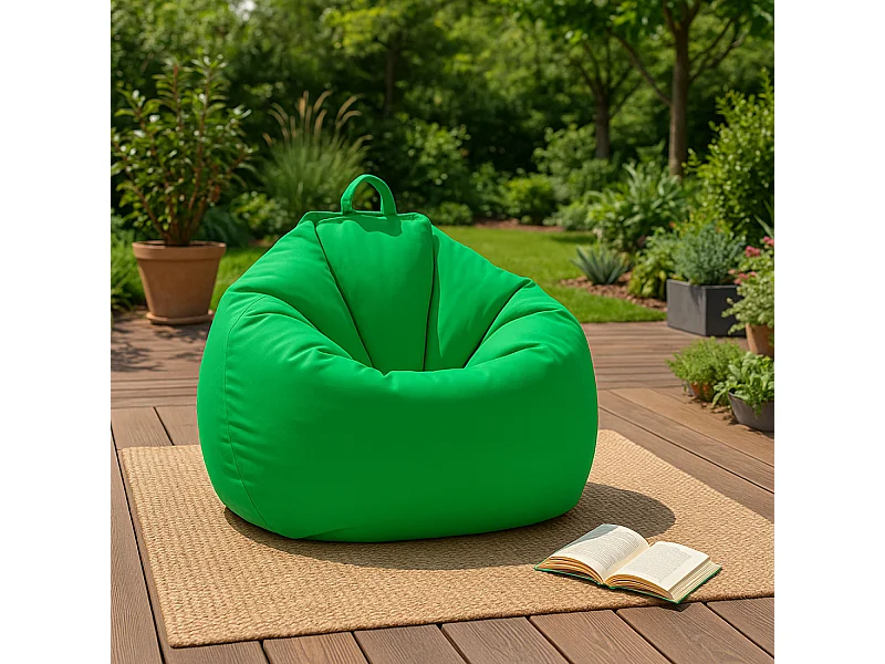 Pouf pera de exterior verde 130x115cm OHAU