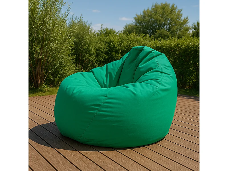 Buiten Zitzak Peer vorm turquoise 130x115cm OHAU