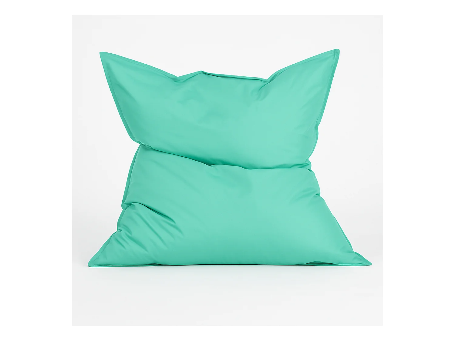 Pouf rectangulaire d'extérieur XXL 180x140cm turquoise MOKU