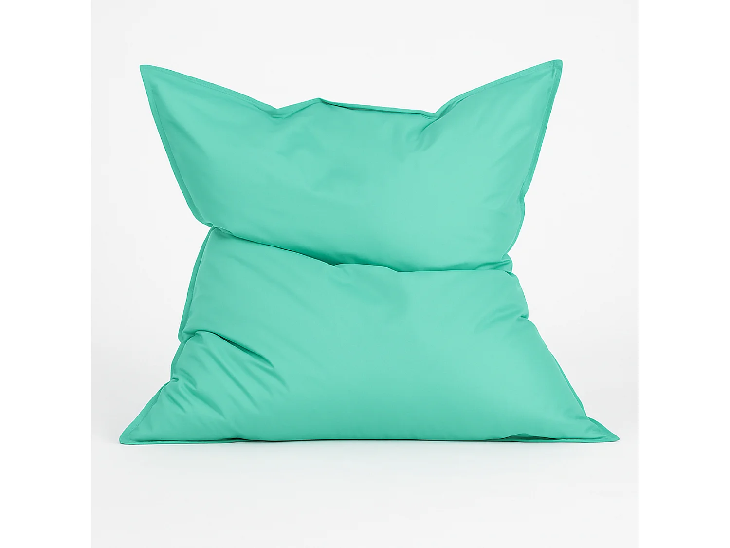 Pouf rectangulaire d'extérieur XXL 180x140cm turquoise MOKU