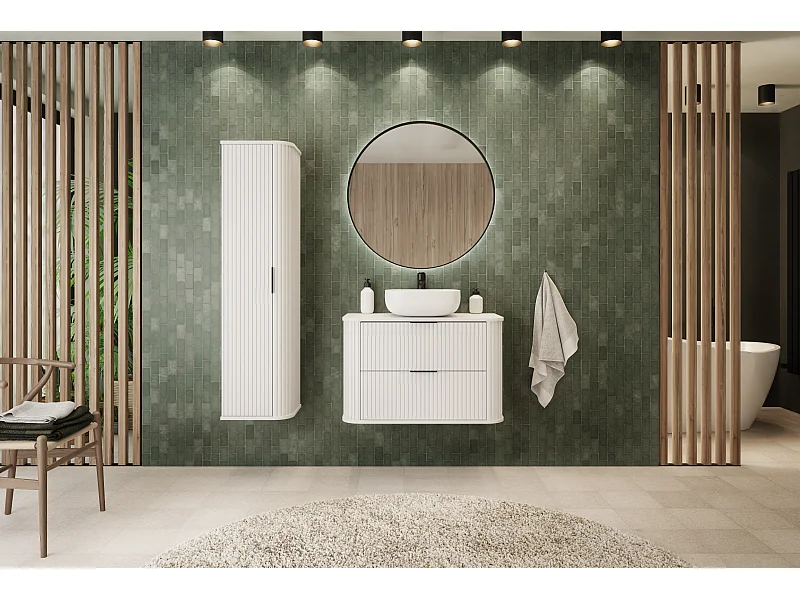 ELEGANCE Meuble suspendu sous lavabo 41,5 × 60,4 × 51,7 cm blanc