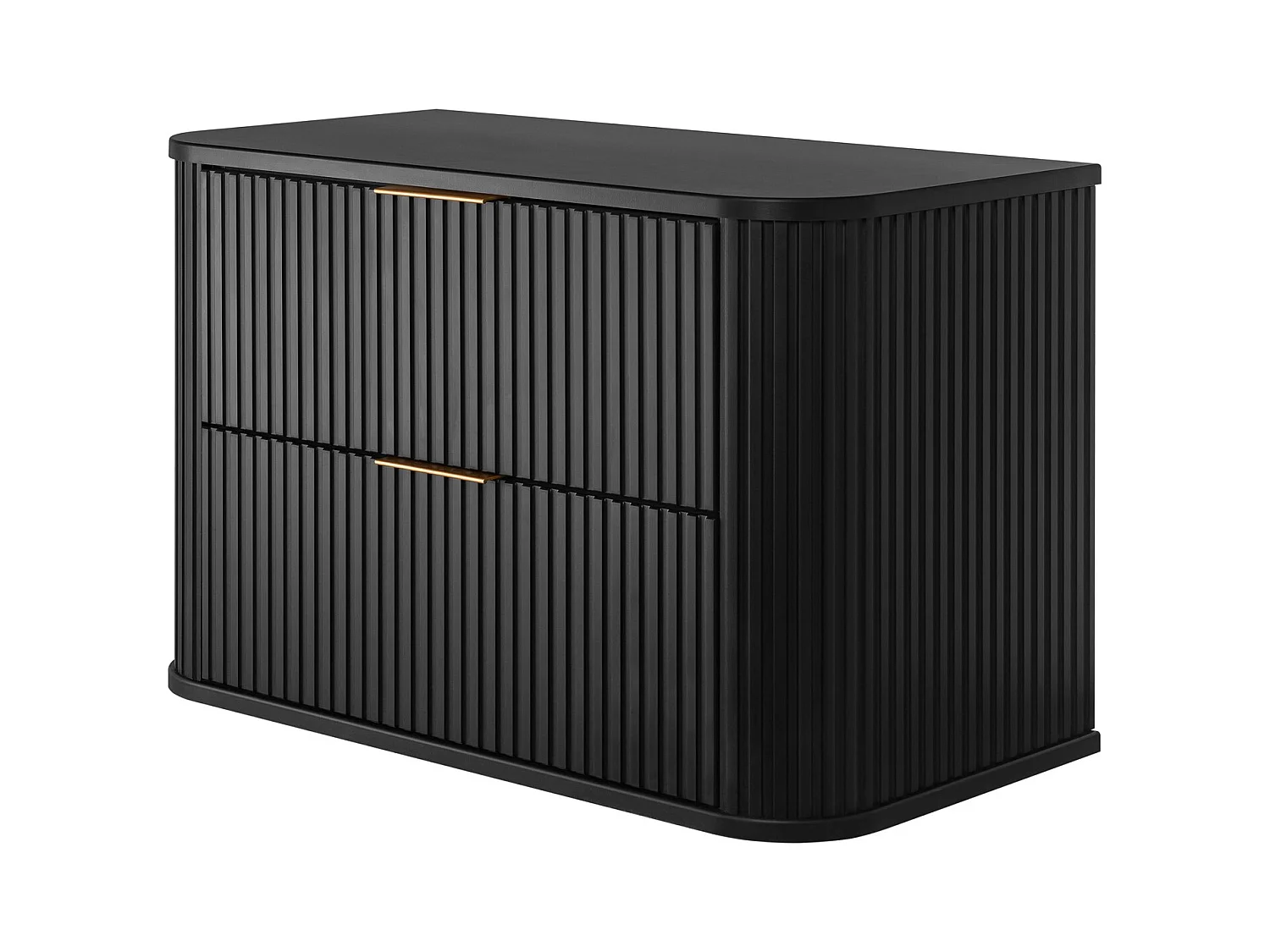 ELEGANCE Meuble suspendu sous lavabo 41,5 × 80,4 × 51,7 cm noir