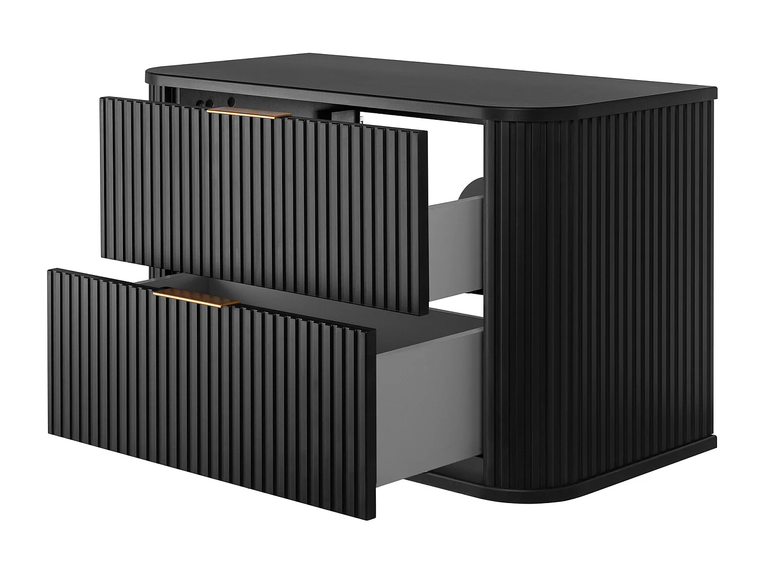 ELEGANCE Hangend meubel onder wastafel 41,5 × 80,4 × 51,7 cm zwart