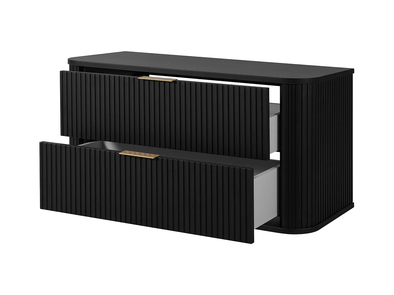 ELEGANCE Meuble suspendu sous lavabo 41,5 × 100,4 × 51,7 cm noir