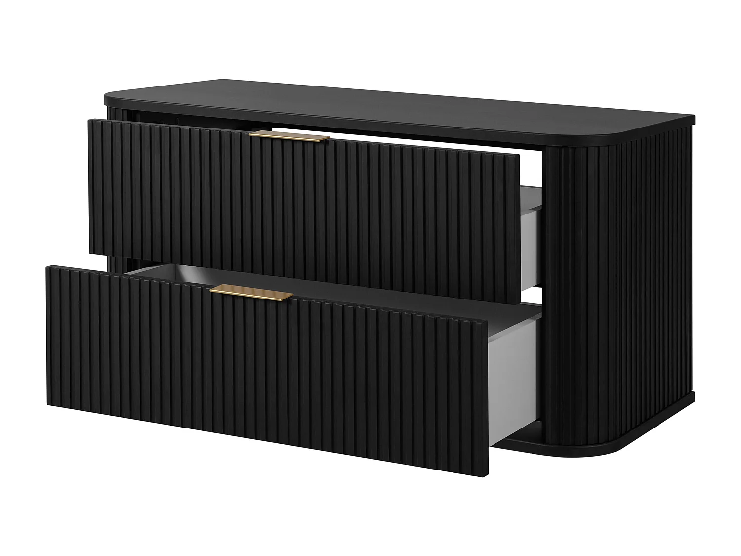 ELEGANCE Meuble suspendu sous lavabo 41,5 × 100,4 × 51,7 cm noir