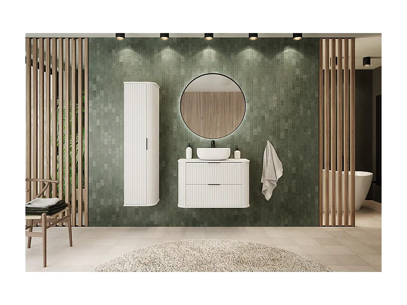 ELEGANCE Hängeschrank unter Waschbecken 41,5 × 120,4 × 51,7 cm weiß