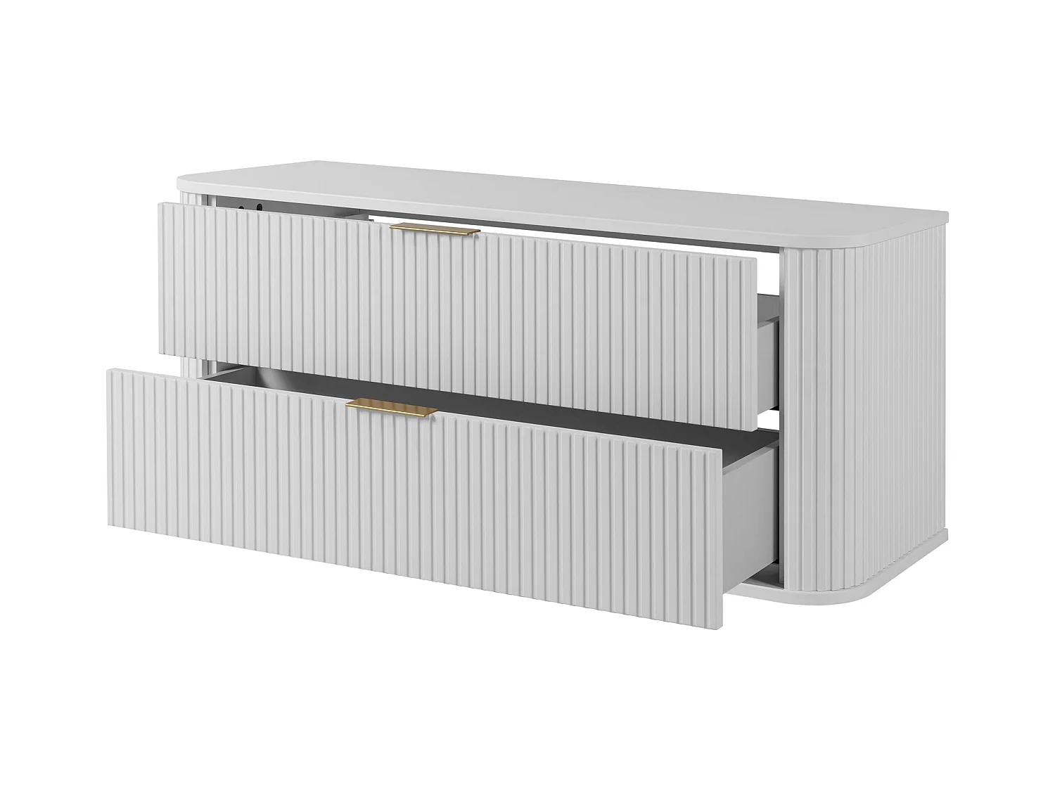 ELEGANCE Meuble suspendu sous lavabo 41,5 × 120,4 × 51,7 cm blanc