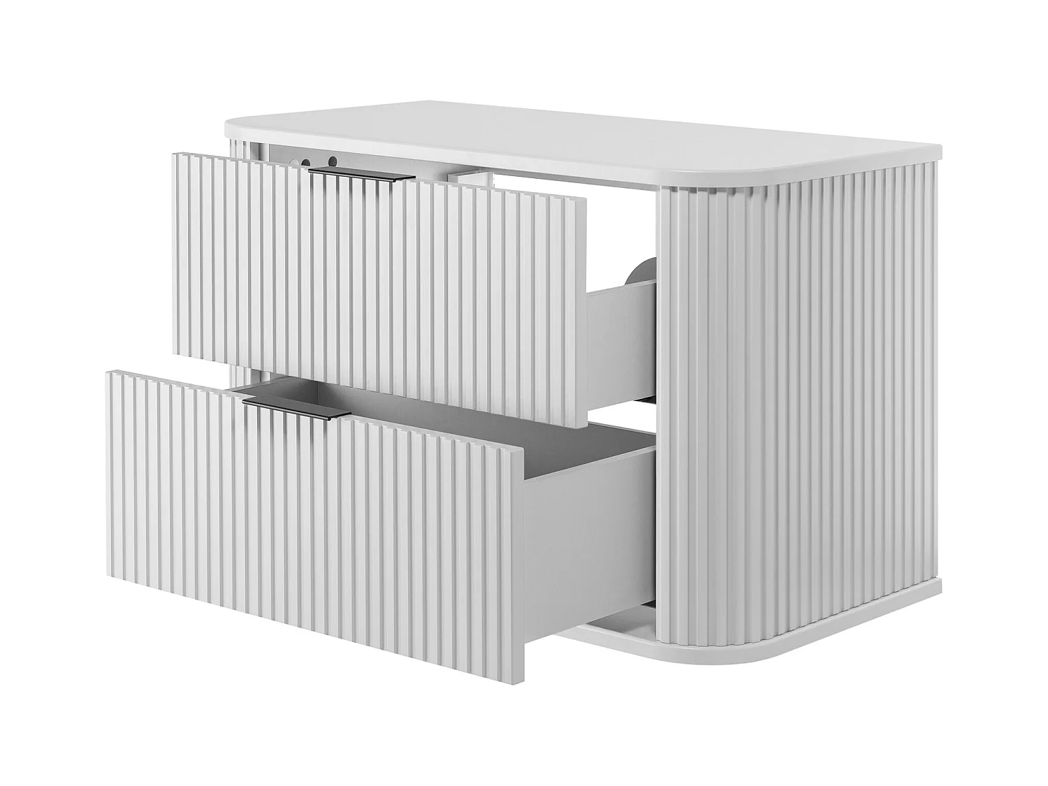 ELEGANCE Meuble suspendu sous lavabo 41,5 × 80,4 × 51,7 cm blanc