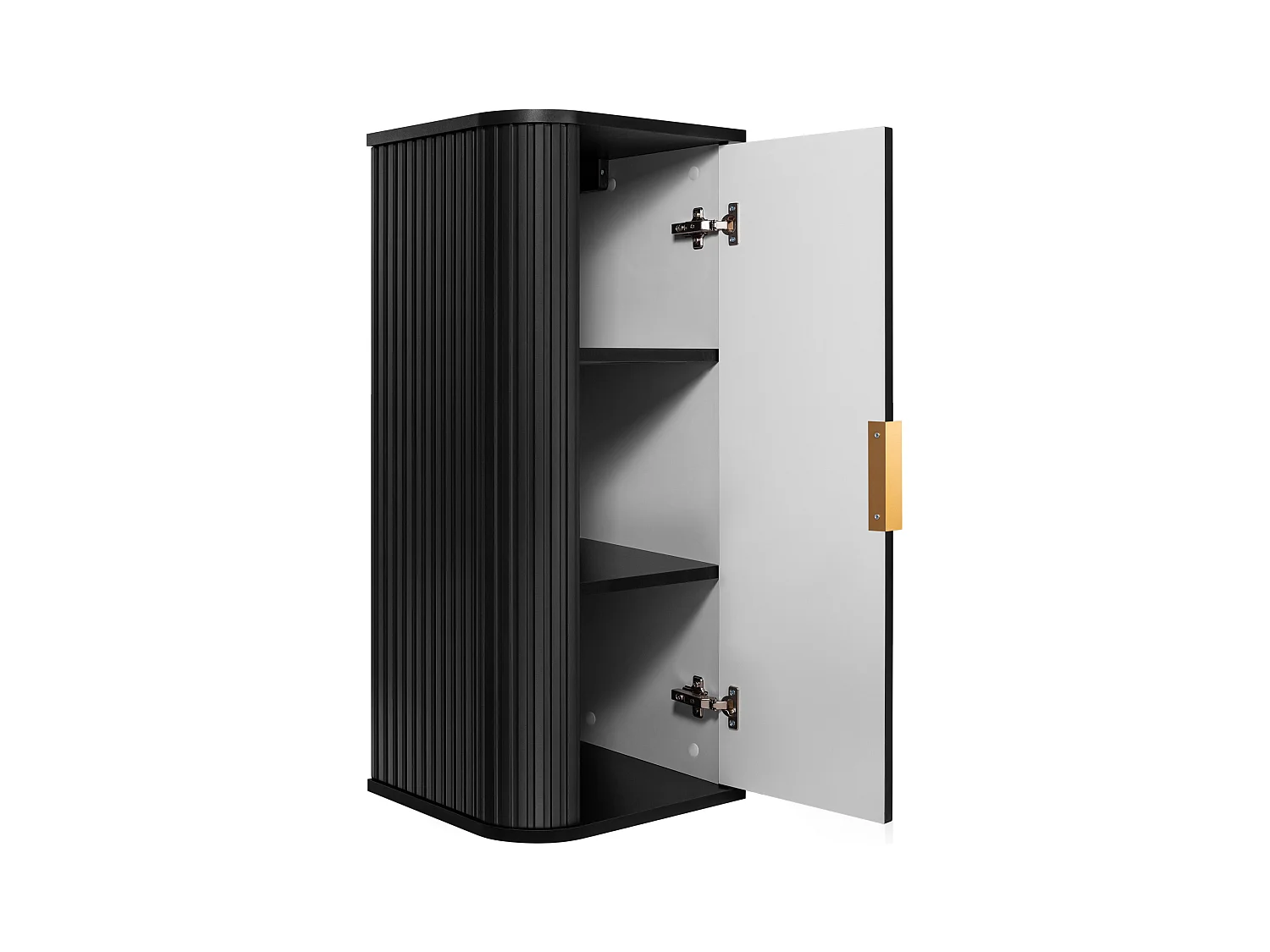 ELEGANCE Armoire haute de salle de bain 31,5 × 35,5 × 79 cm noir