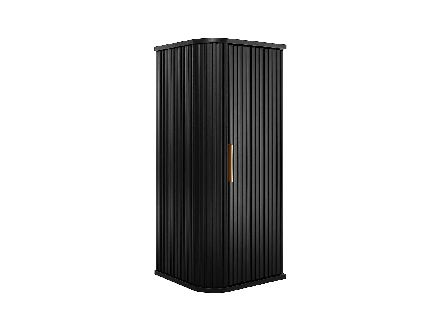 ELEGANCE Armario alto de baño 31,5 × 35,5 × 79 cm negro