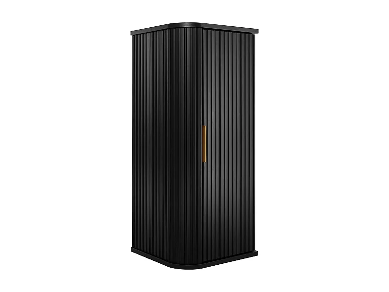 ELEGANCE Armario alto de baño 31,5 × 35,5 × 79 cm negro