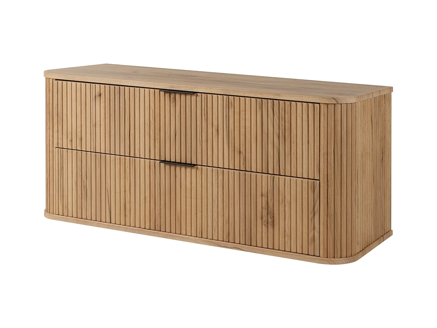 ELEGANCE Meuble suspendu sous lavabo 41,5 × 120,4 × 51,7 cm chêne craft doré