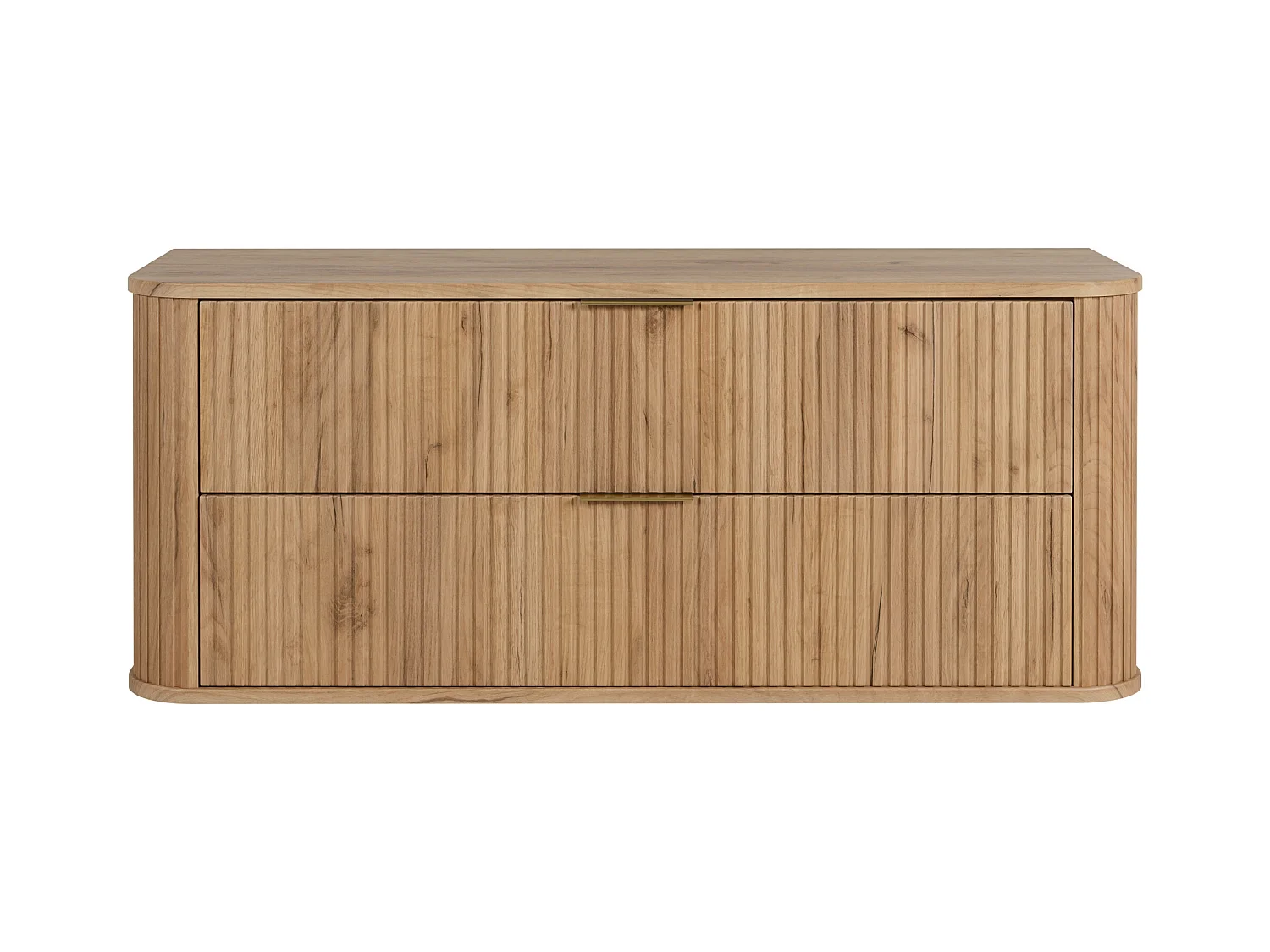 ELEGANCE Meuble suspendu sous lavabo 41,5 × 120,4 × 51,7 cm chêne craft doré