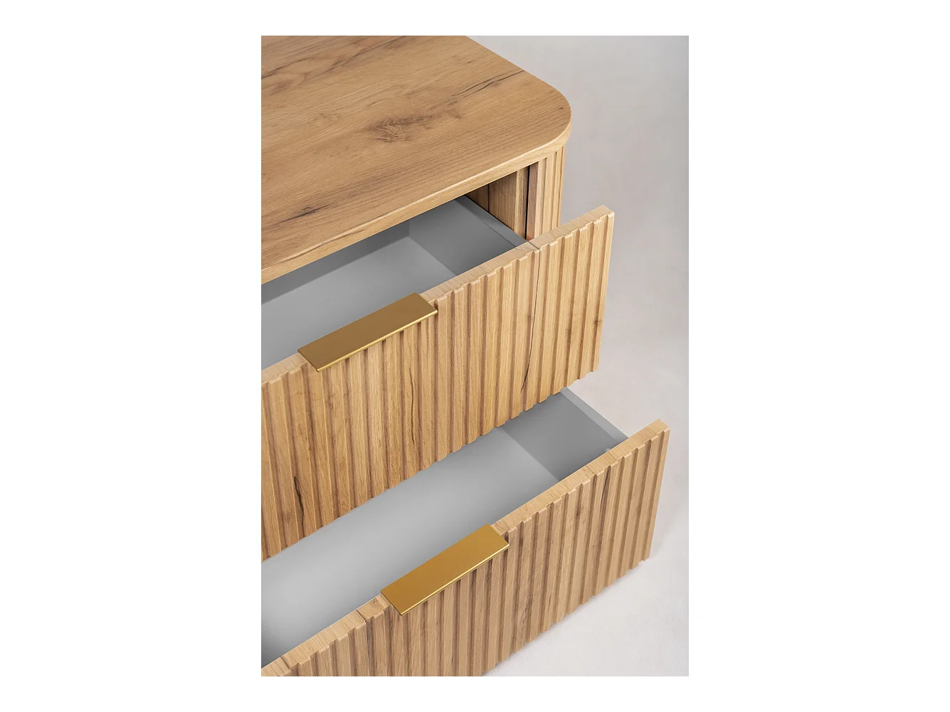 ELEGANCE Meuble suspendu sous lavabo 41,5 × 120,4 × 51,7 cm chêne craft doré