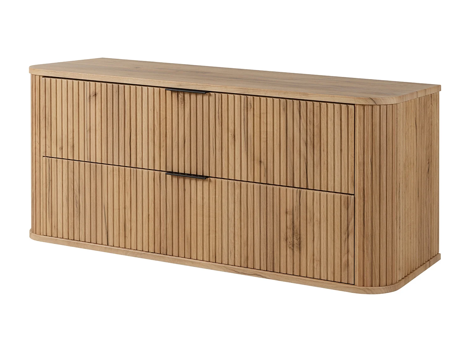 ELEGANCE Meuble suspendu sous lavabo 41,5 × 120,4 × 51,7 cm chêne craft doré