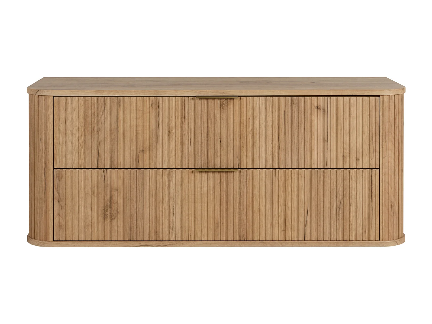 ELEGANCE Meuble suspendu sous lavabo 41,5 × 120,4 × 51,7 cm chêne craft doré