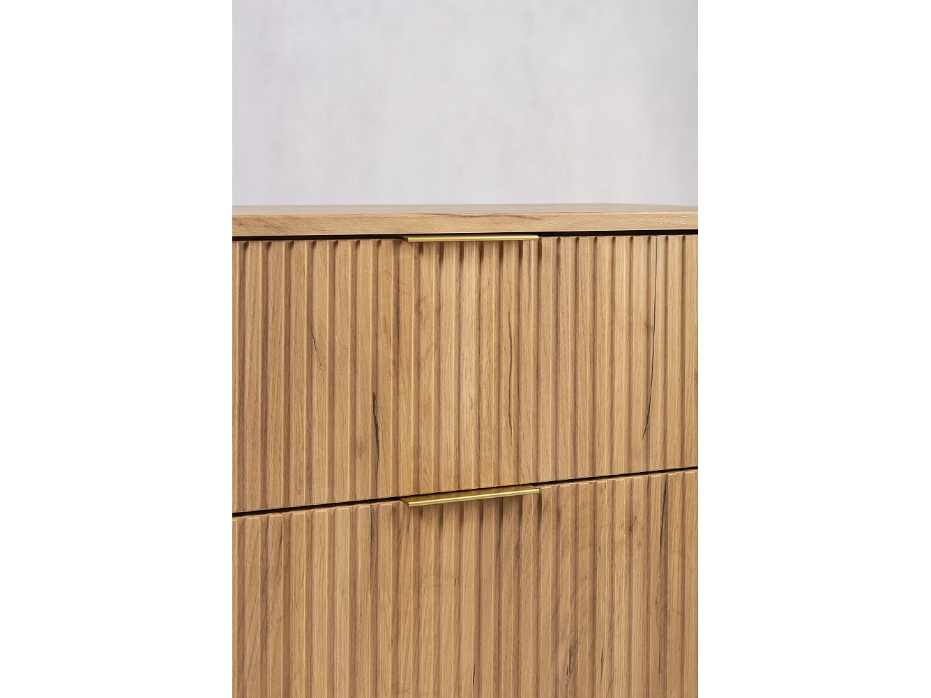 ELEGANCE Meuble suspendu sous lavabo 41,5 × 100,4 × 51,7 cm chêne craft doré