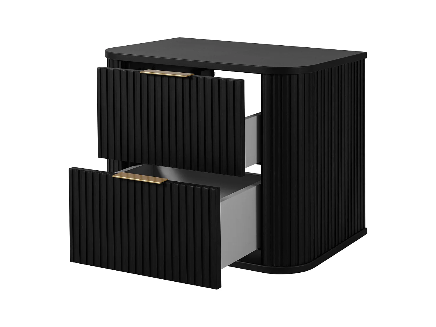 ELEGANCE Meuble suspendu sous lavabo 41,5 × 60,4 × 51,7 cm noir