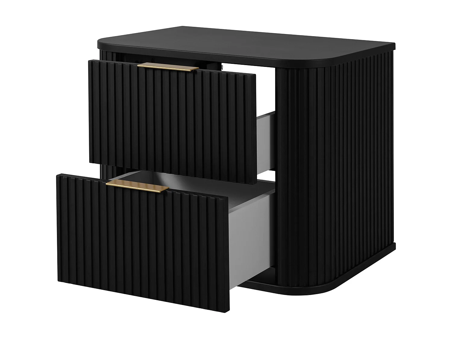 ELEGANCE Meuble suspendu sous lavabo 41,5 × 60,4 × 51,7 cm noir