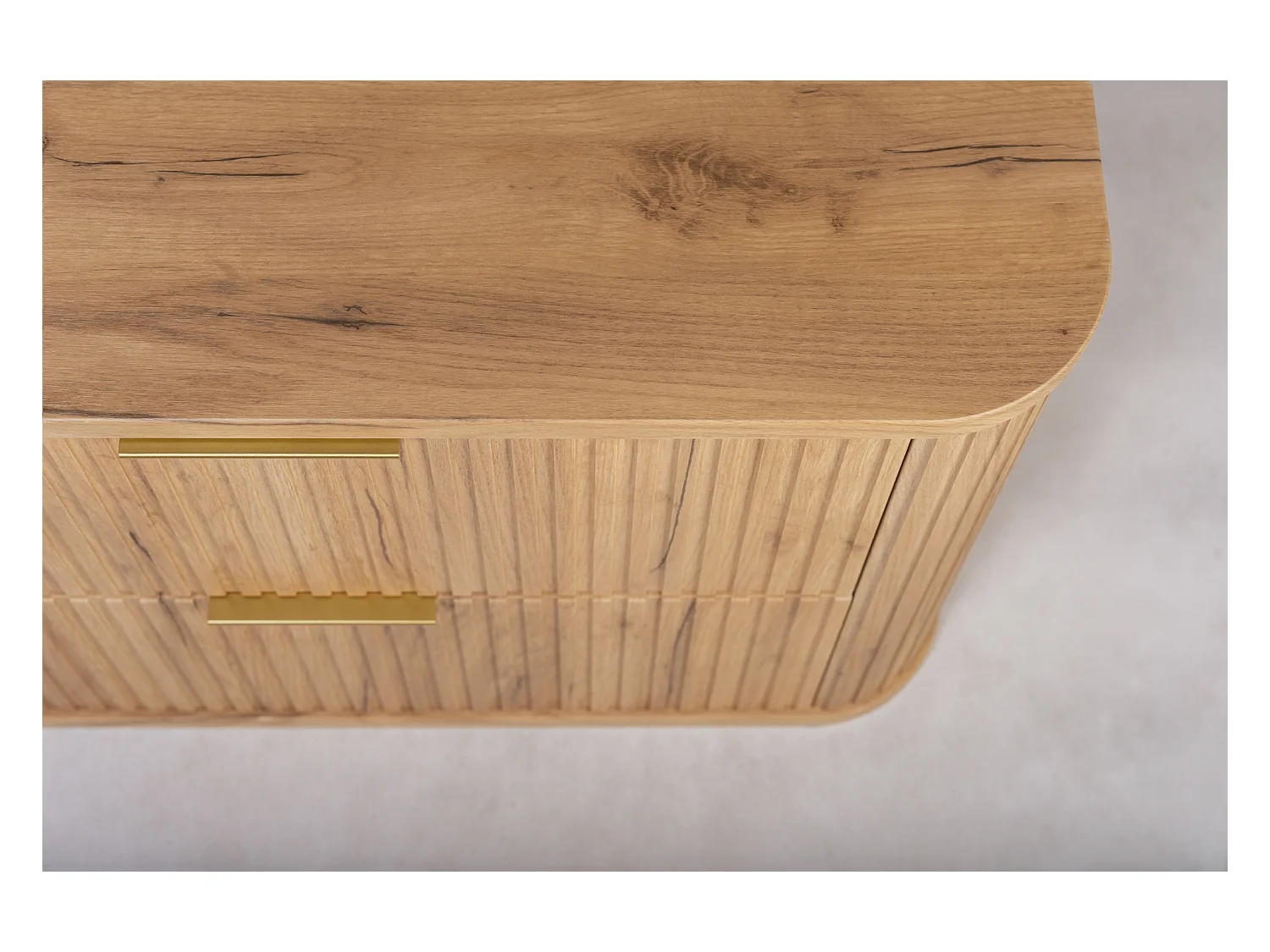 ELEGANCE Meuble suspendu sous lavabo 41,5 × 60,4 × 51,7 cm chêne craft doré