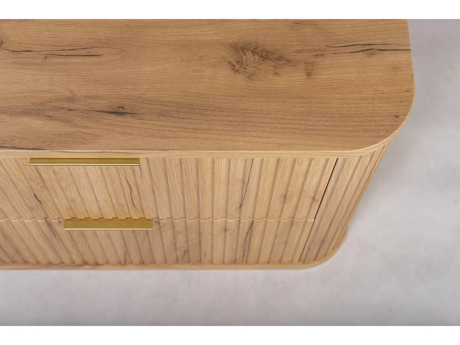 ELEGANCE Meuble suspendu sous lavabo 41,5 × 60,4 × 51,7 cm chêne craft doré