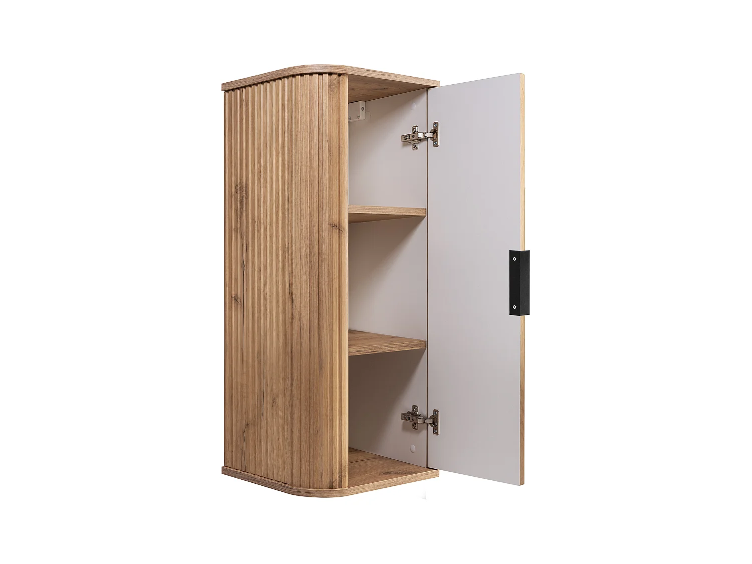 ELEGANCE Armoire haute de salle de bain 31,5 × 35,5 × 79 cm chêne craft doré