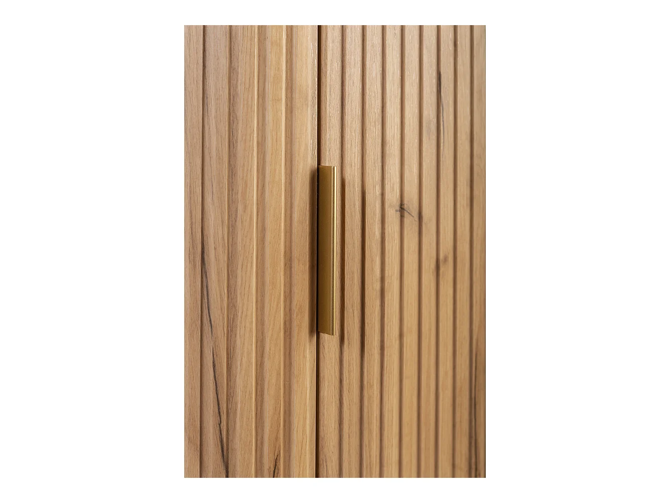 ELEGANCE Armoire haute de salle de bain 31,5 × 35,5 × 79 cm chêne craft doré