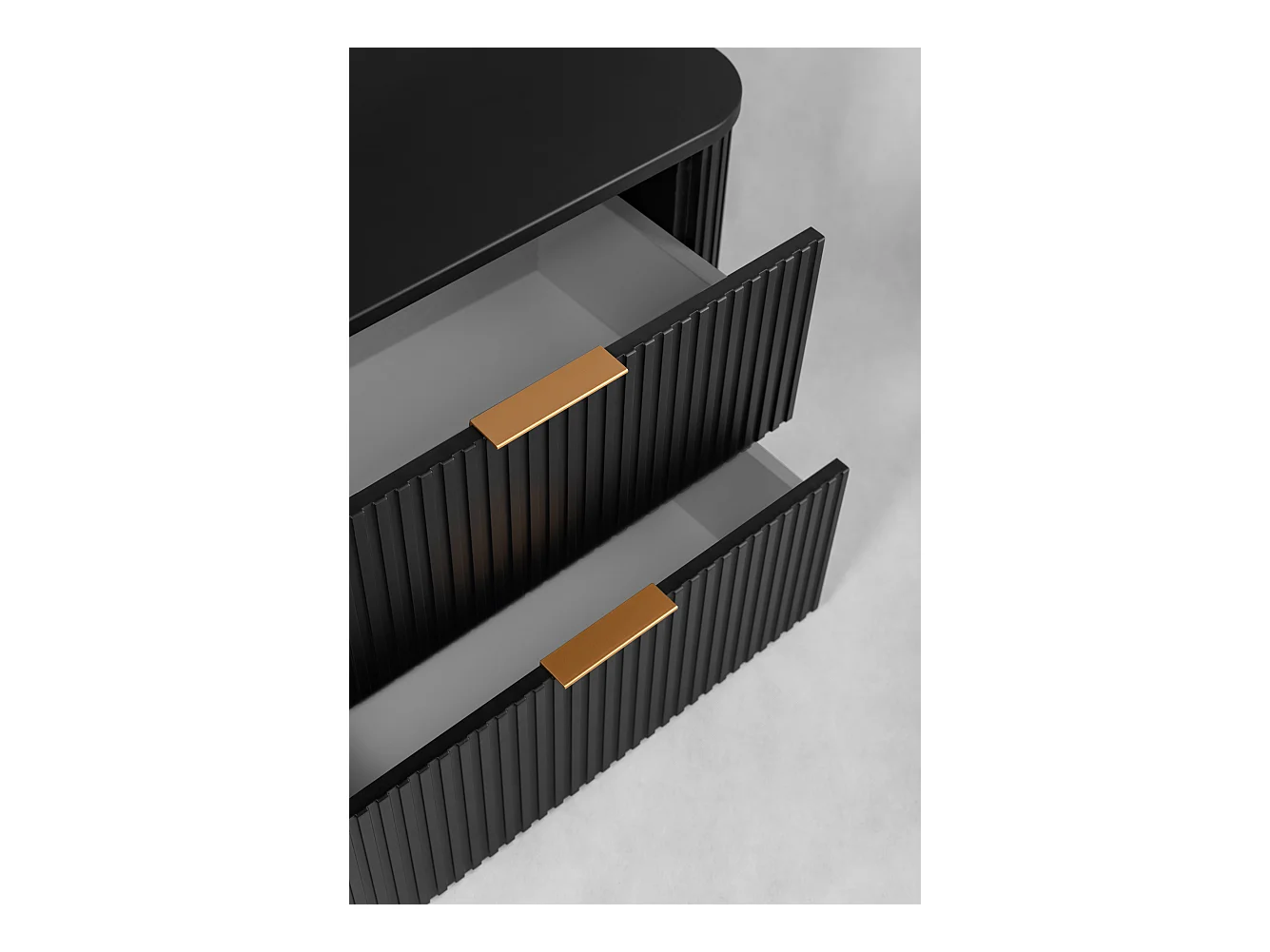 ELEGANCE Meuble sous lavabo 41,5 × 80,4 × 51,7 avec structure noire et plan en chêne craft doré