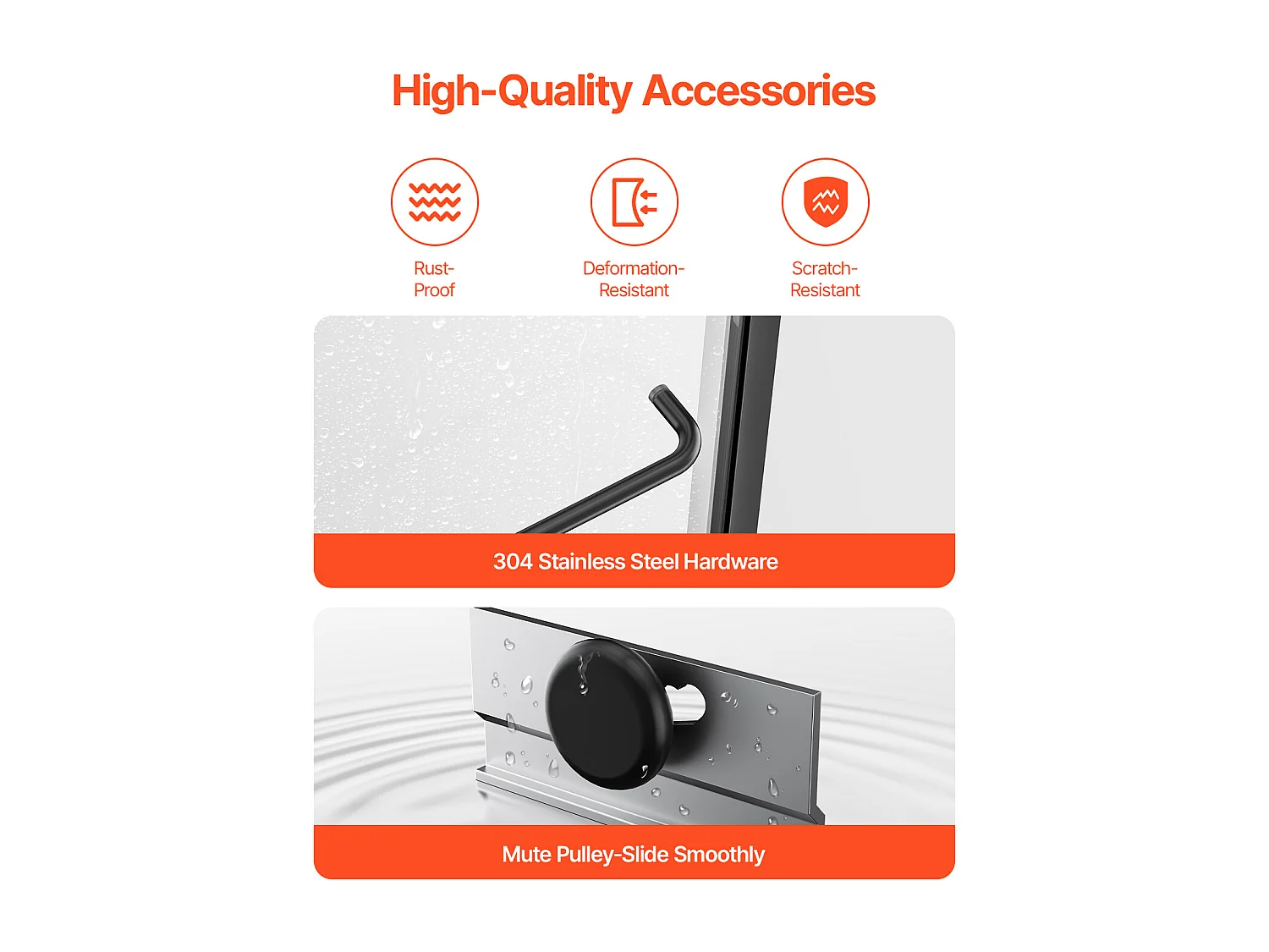 Porte de Douche SucceBuy, Baignoire Semi-sans Cadre,  127-152 cm L x 152 cm H, Noir pour Salle de Bain