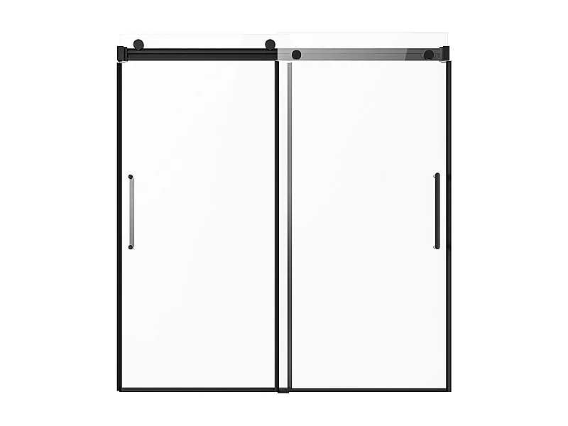 Badkuipdeur SucceBuy, Schuifdeur zonder frame, 142 tot 152 cm B x 152 cm H, van glas voor badkamer