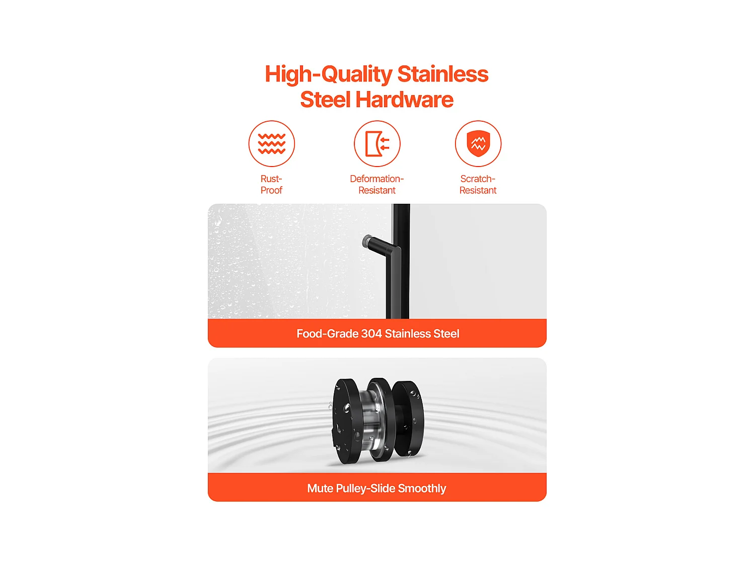 Porte de Baignoire SucceBuy, Coulissante Sans Cadre,  142 à 152 cm L x 152 cm H, en Verre pour Salle de Bain