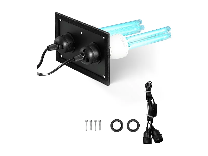 Purificateur D'air SucceBuy HVAC, Lumière UV 50 W 13 cm pour Systèmes de Climatisation, Toute la Maison