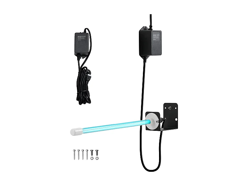 Purificateur D'air SucceBuy HVAC, Nettoyeur de Bobine à Lumière UV 18 W 35 cm, avec Aimant pour Conduits