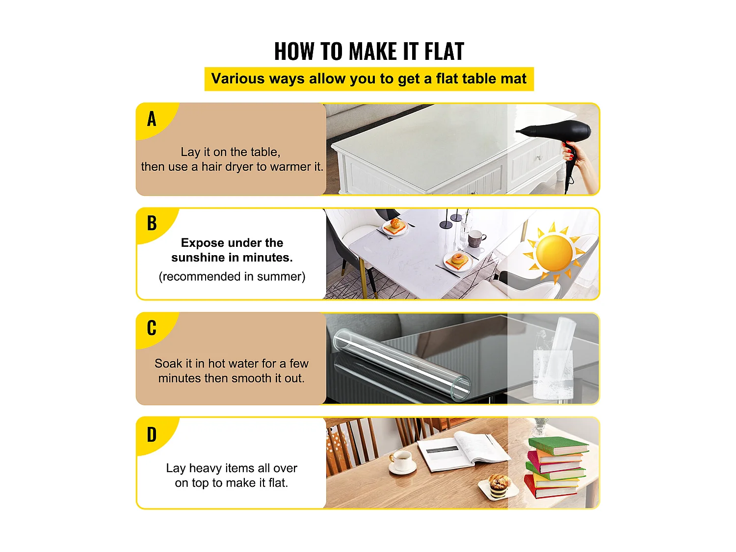 Nappe Transparente SucceBuy Nappe en PVC Transparente 107 x 198 cm, Protection de Bureau Imperméable