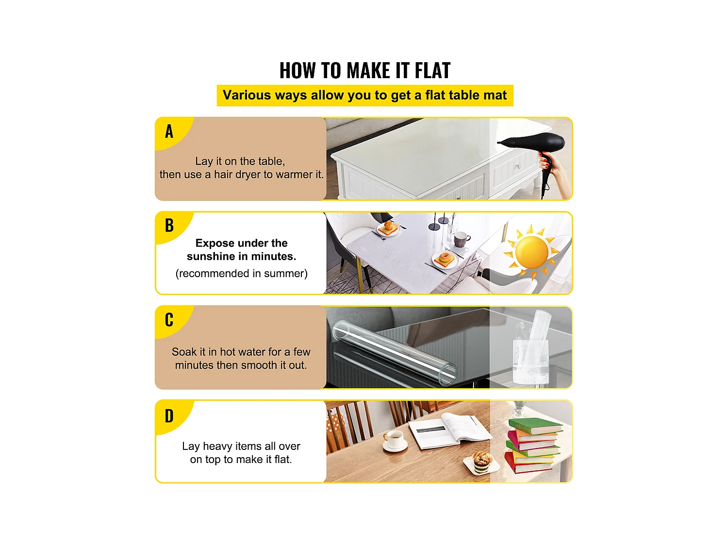 Nappe Transparente SucceBuy Nappe en PVC Transparente, Housse Imperméable, Protection de Bureau 61 x 152 cm