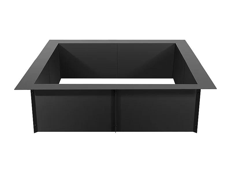 Anello di Camino Quadrato SucceBuy, con Rivestimento Esterno in Acciaio 91 x 92 cm per Camino, Anello di Fuoco a Campo