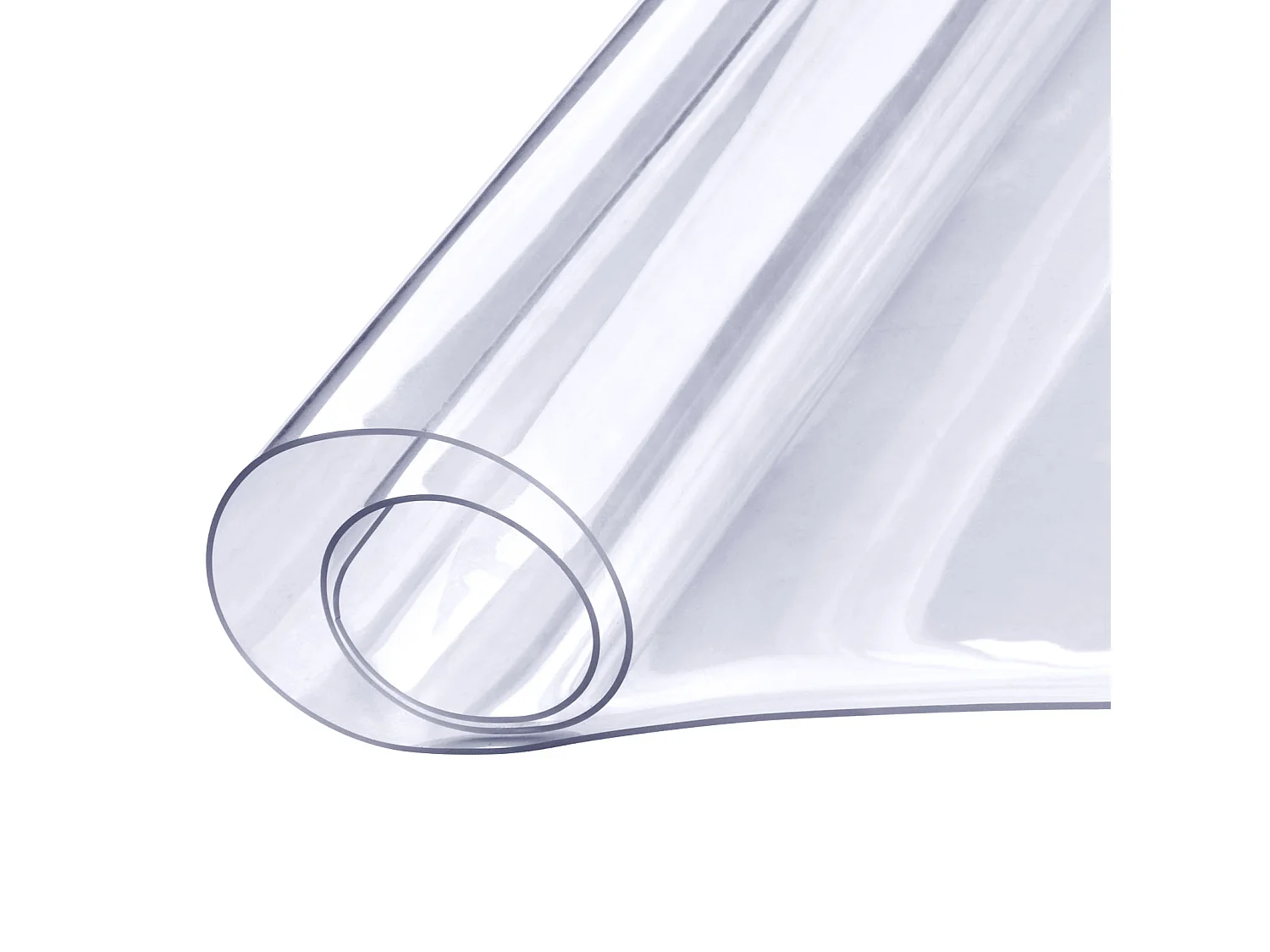 Nappe Transparente SucceBuy Protecteur de Table en PVC 91 x 183 cm, Couverture en Plastique Transparent de 1,5 mm d’Épaisseur