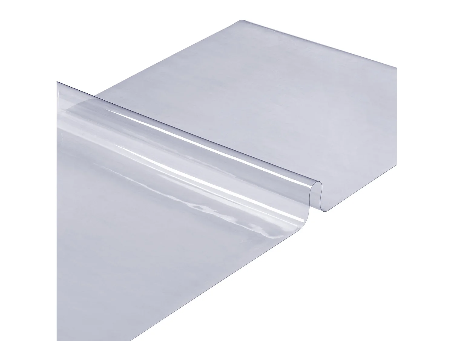 Nappe Transparente SucceBuy Protecteur de Table en PVC 91 x 183 cm, Couverture en Plastique Transparent de 1,5 mm d’Épaisseur