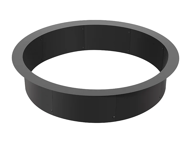 Anello di Camino Rotondo SucceBuy, con Rivestimento Esterno in Acciaio di 101 cm, per Foyer, Anello da Campo