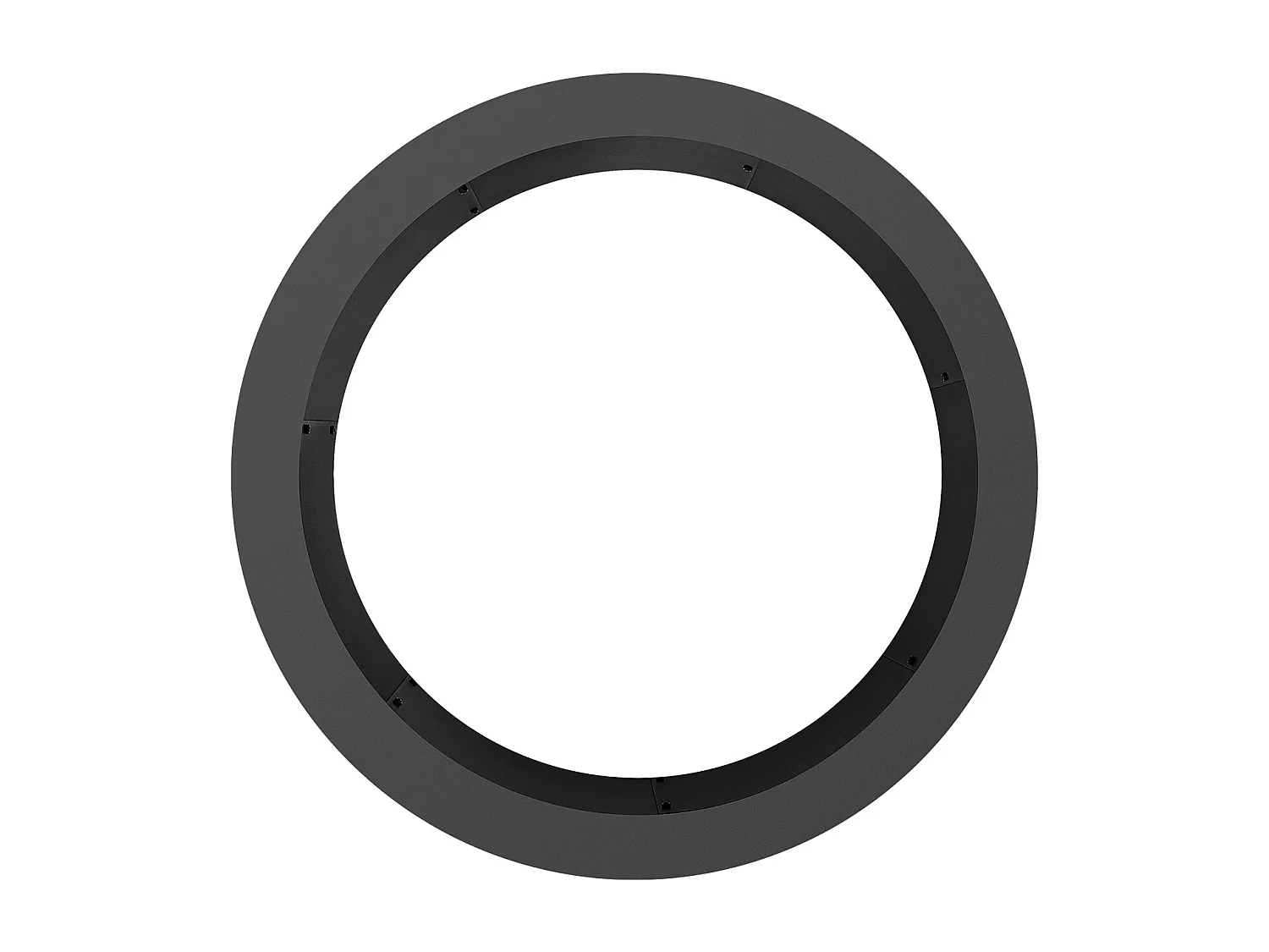 Anneau de Foyer Rond SucceBuy, avec Revêtement Extérieur en Acier de 111,8 cm, pour Foyer, Anneau de Feu de Camp