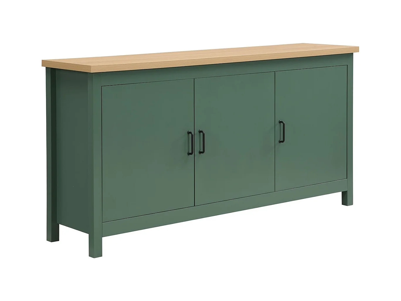 Buffet 3 portes vert 160 cm - Sana