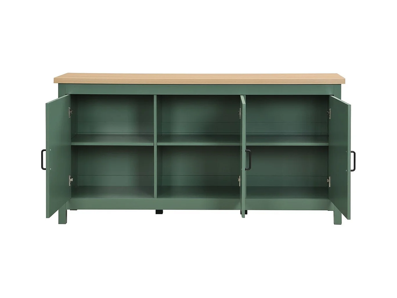 Buffet 3 portes vert 160 cm - Sana