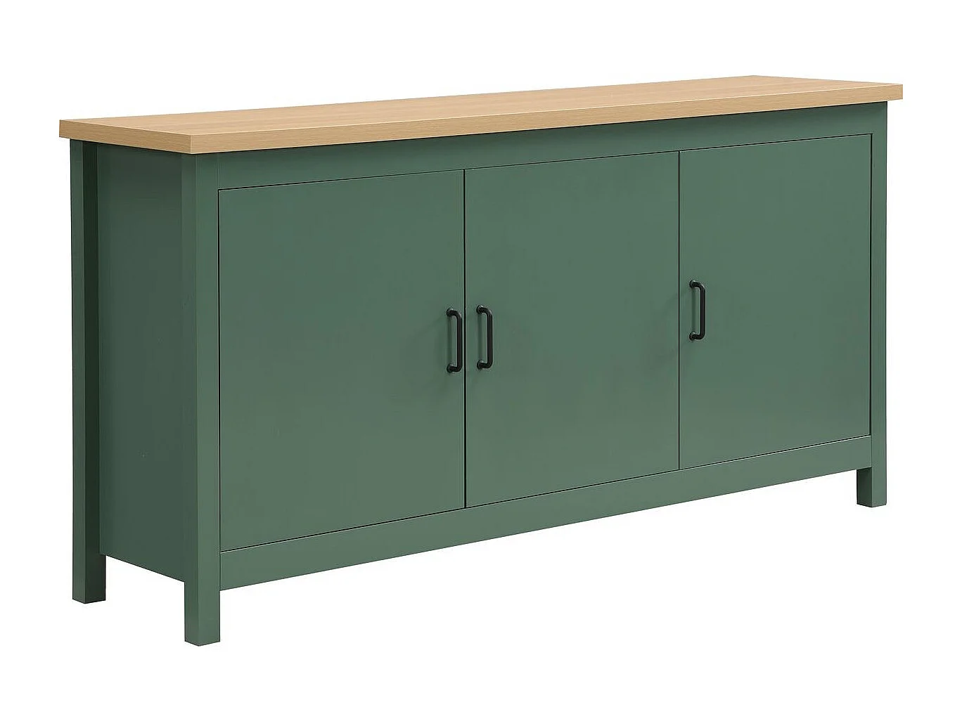 Buffet 3 portes vert 160 cm - Sana