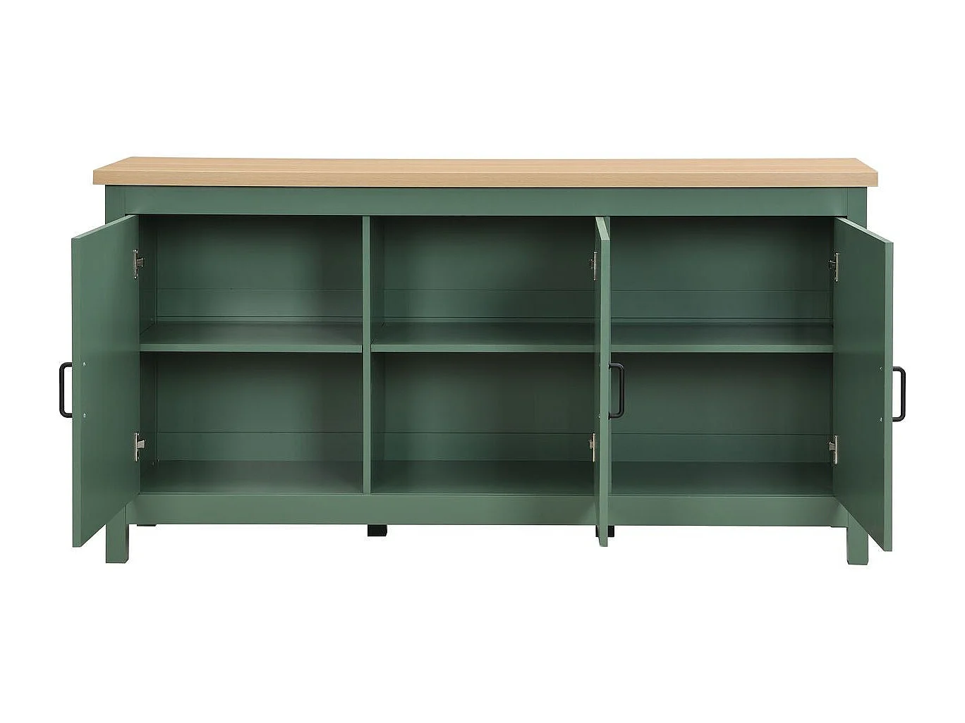Buffet 3 portes vert 160 cm - Sana