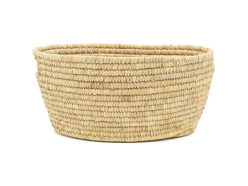 Corbeille à linge ovale en palmier