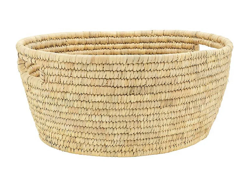 Corbeille à linge ovale en palmier