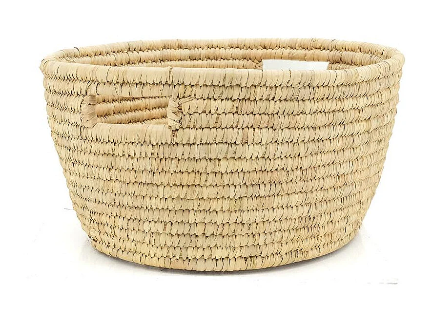 Corbeille à linge ovale en palmier