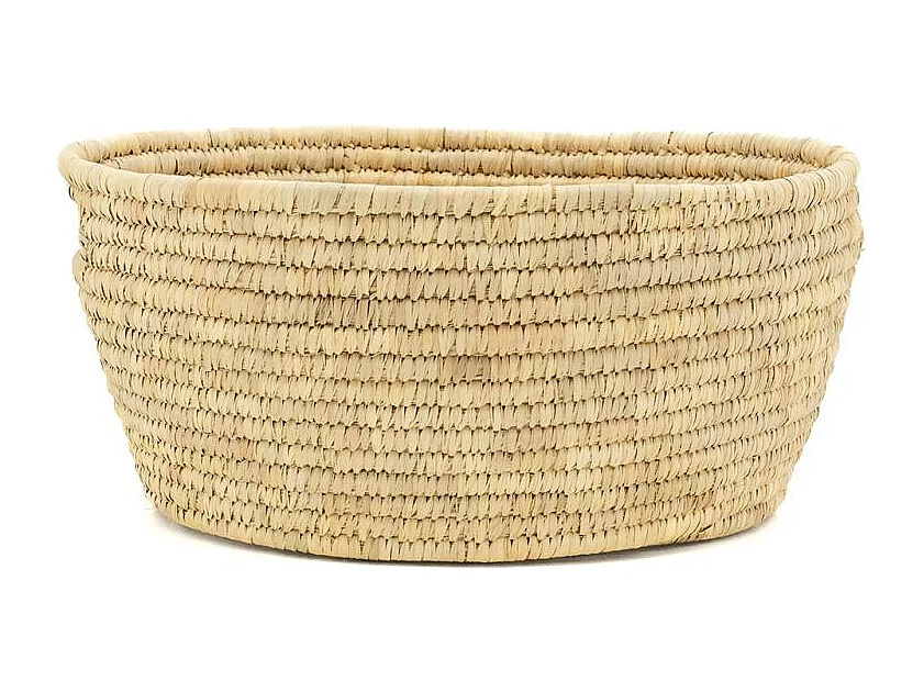 Corbeille à linge ovale en palmier